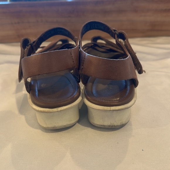 Ecco Women's‎ Felicia Brandy Coffee Mahogany Leather Sandal size 8 - Picture 4 of 7